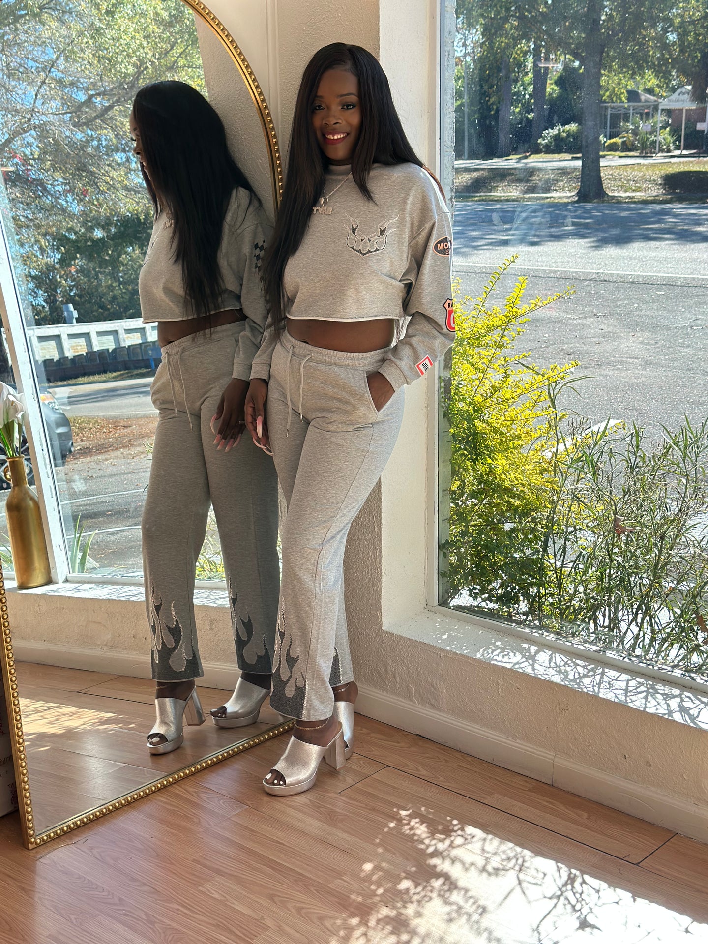 Flaming Vybz Pant Set - klassykurvezkouture