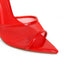 LAURENT-133 POINTED TOE MESH STRAP HEEL RED