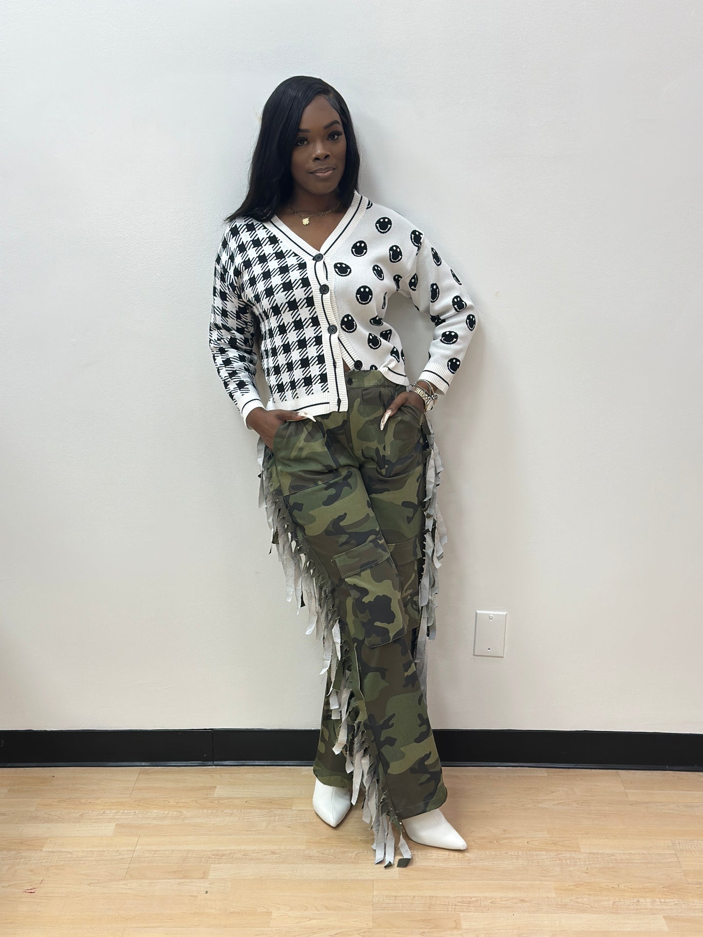 DECONSTRUCTED CAMO PANTS