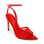 LAURENT-133 POINTED TOE MESH STRAP HEEL RED