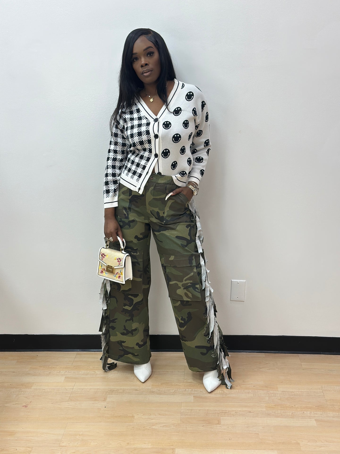 DECONSTRUCTED CAMO PANTS