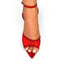 LAURENT-133 POINTED TOE MESH STRAP HEEL RED