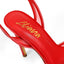 LAURENT-133 POINTED TOE MESH STRAP HEEL RED