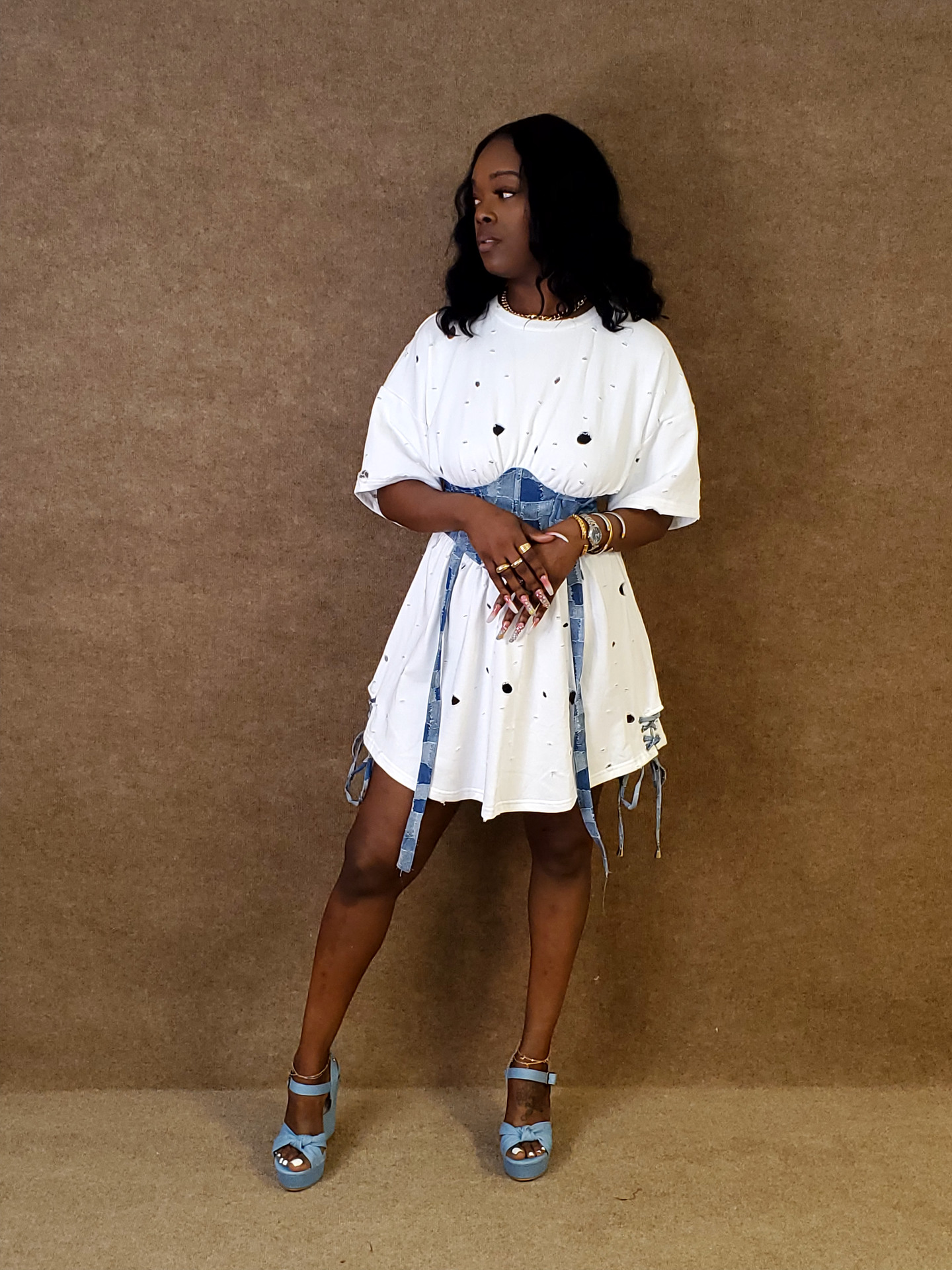 RECOGNIZABLE DISTRESS DRESS - klassykurvezkouture