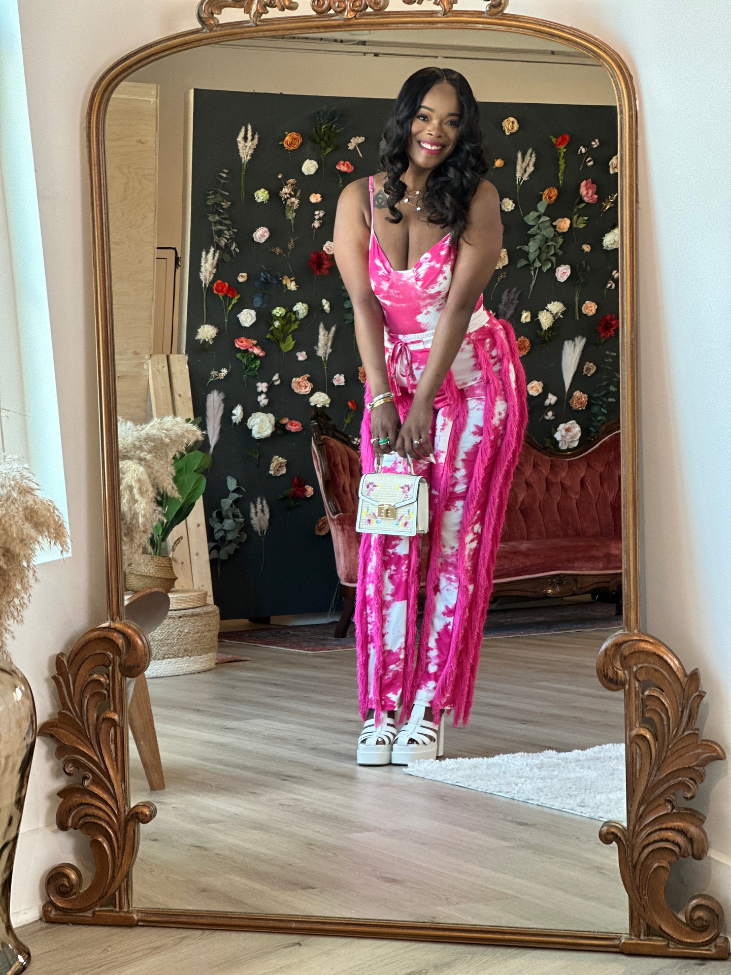 Emerald Dream Tie-Dye Jumpsuit – Plus Size Chic Lounge & Night-Out Style