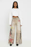 INK & DESIRE WIDE LEG GRAFFITI JEANS