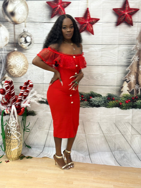 RICH AUNTY MIDI DRESS