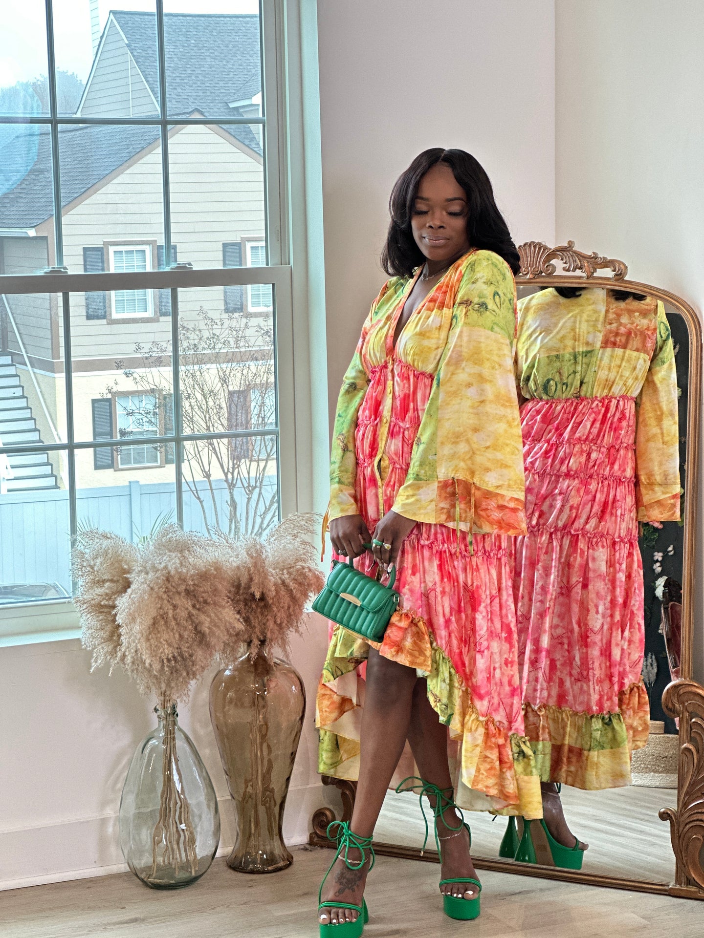 SPRING FLING TIERED DRESS