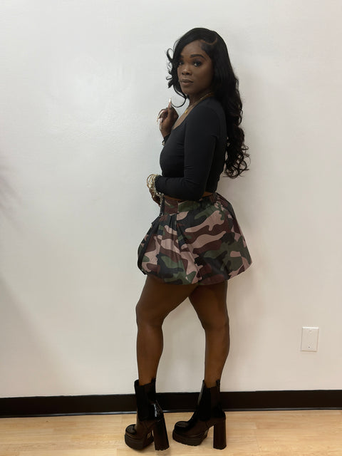 SOCKIT TO ME SKIRT(CAMO)