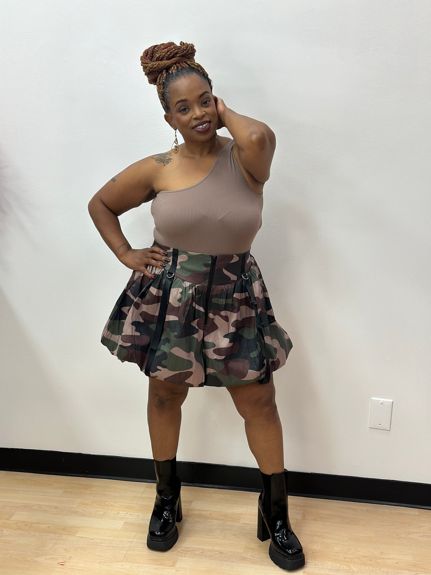 SOCKIT TO ME SKIRT(camo)