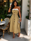 RUNAWAY TRENCH MAXI DRESS